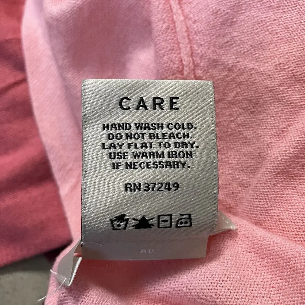 Rei Sweater Womens XS Pink Ombree Tie‎ Waist Long Sleeve Lightweight